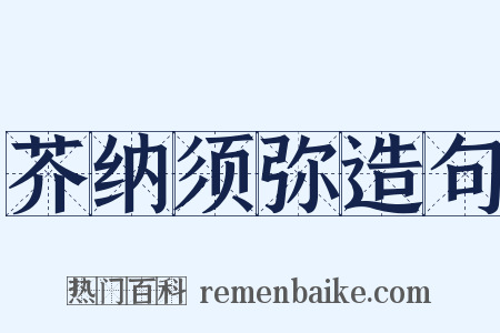 芥纳须弥造句是什么意思的图片